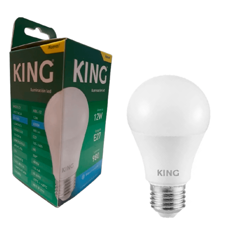 Lámpara Bulbo Led 11,5w E27 Luz Fría King