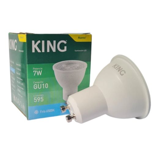 Lámpara Dicroica Led 7w GU10 Luz Fría King