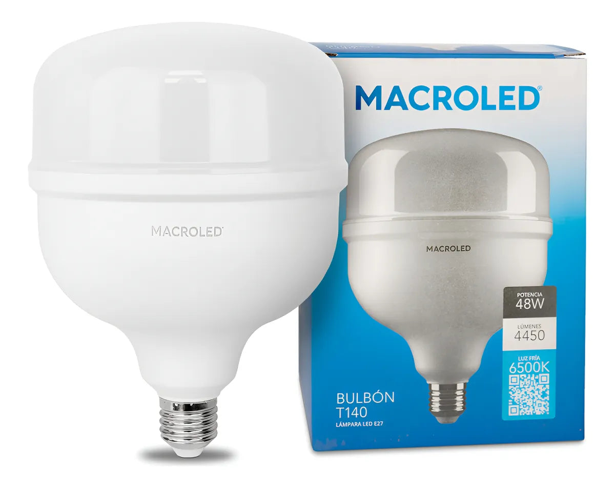 Lámpara Galponera Led 48w Hp E27 Luz Fría Macroled