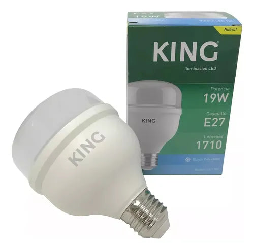 Lámpara Galponera Led 19w Hp E27 Luz Fría King