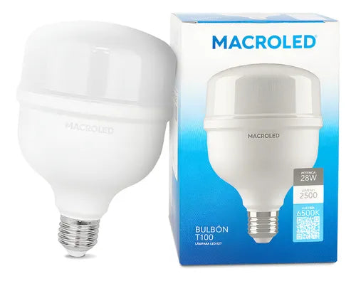 Lámpara Galponera Led 28w Hp E27 Luz Fría Macroled