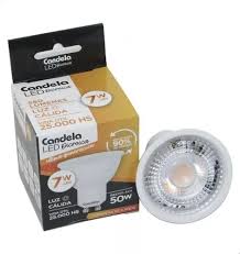 Lámpara Dicroica Led 7w GU10 Luz Cálida Candela